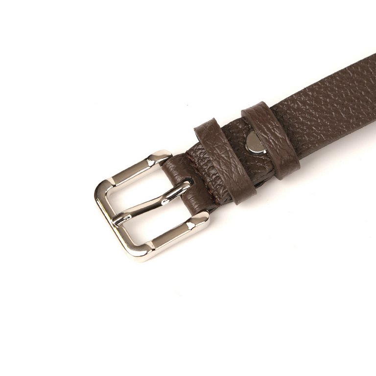 Ремень FABRETTI женский, натуральная кожа, размер 120,  тем.коричневый