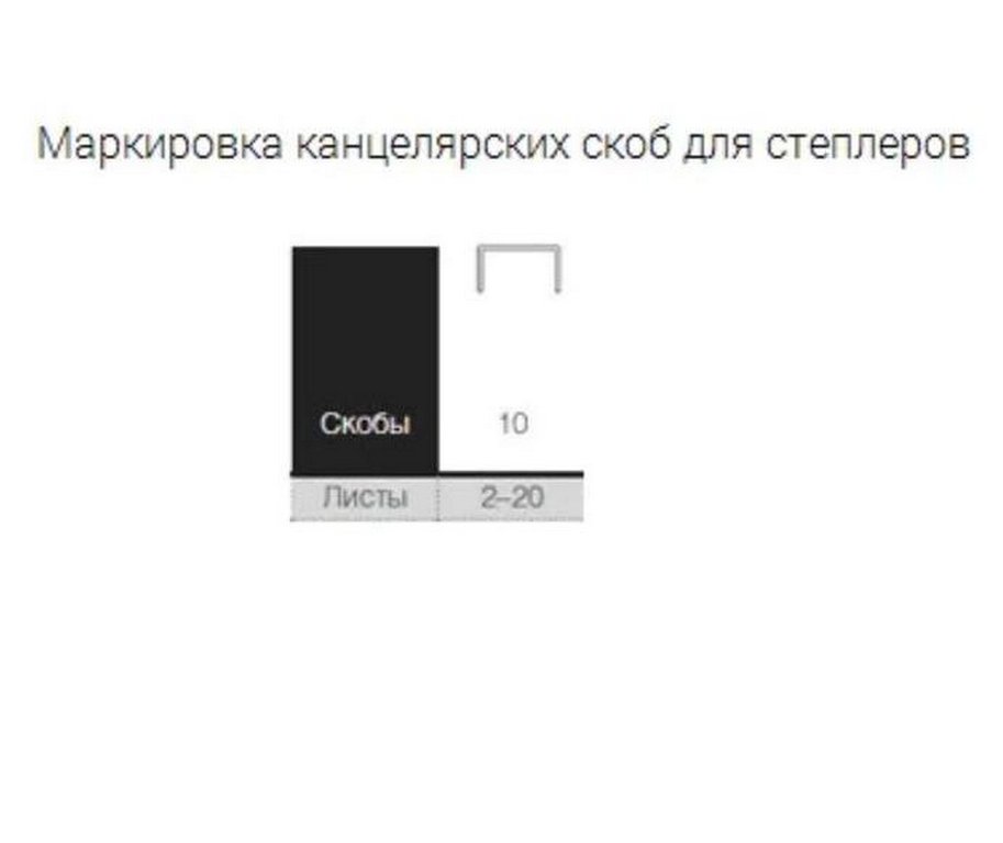 Скобы №10 Kw-Trio 1000 шт/уп, оцинкованные, до 20 листов
