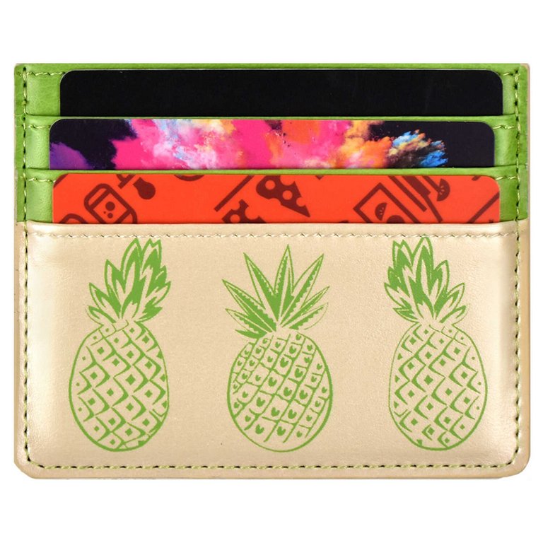 Карман для кредитных, дисконтных карт, пропусков, бежевый/салатовый 6 отделений кожзам