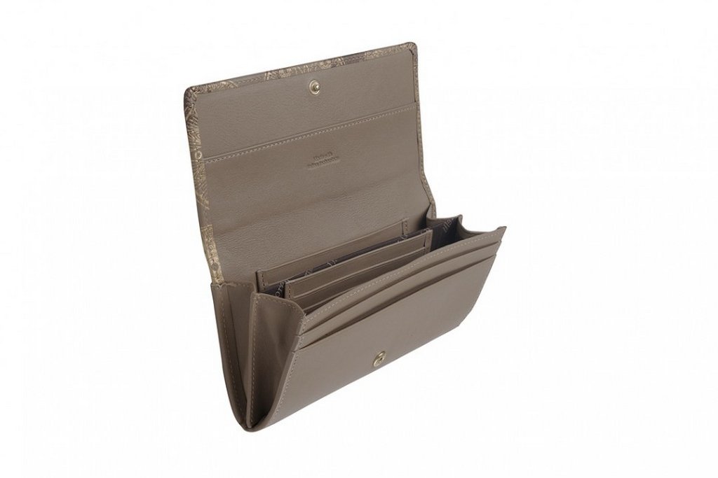 Портмоне D.Morelli женское "Нотр-Дам" с отделениями для карт, нат.кожа, бежевое