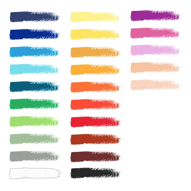 Пастель масляная художественная 25 цв. ГАММА " Студия"