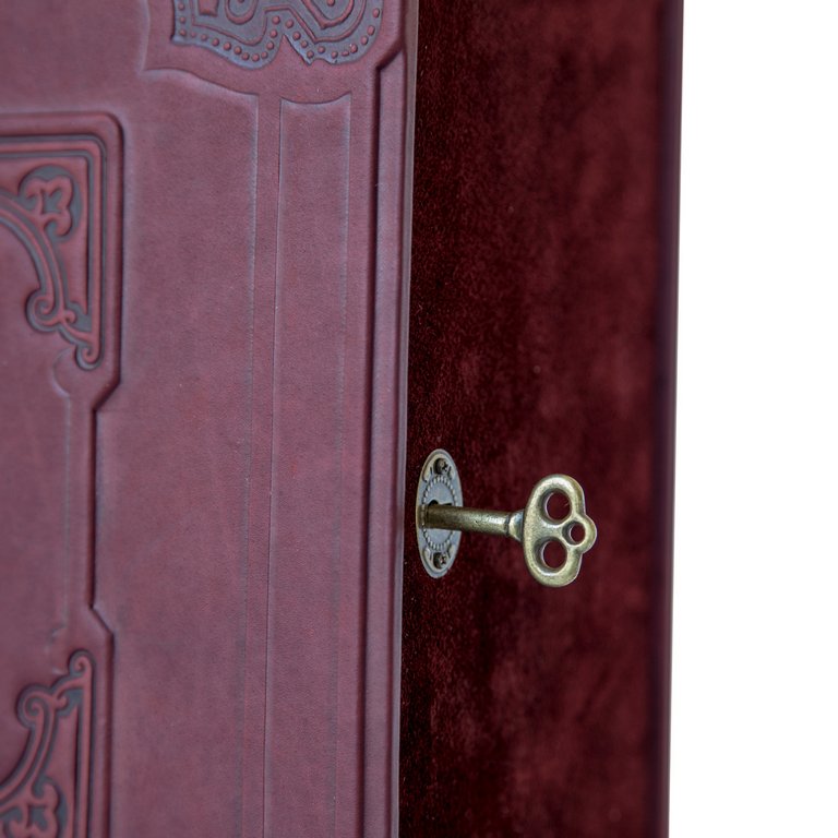 Бар-книга "Макей" Истина в вине, деревянный (натуральная кожа) + (1 графин+6 рюмок)