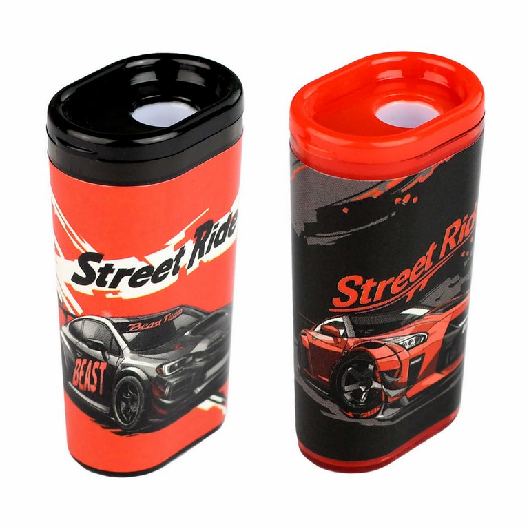 Точилка с контейнером Феникс+ "Городские гонки" ассорти