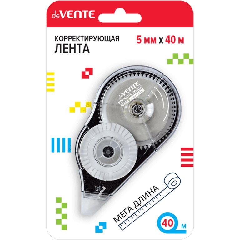 Корректирующая лента в диспен. 5 мм х40 м deVENTE