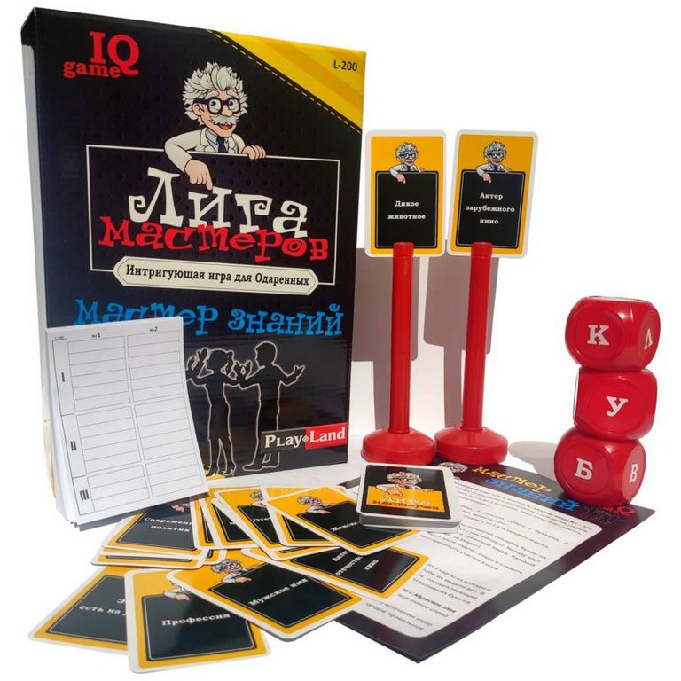 Игра настольная  12+ "Лига мастеров. Мастер знаний" (2-4 игрока) PLAY LAND