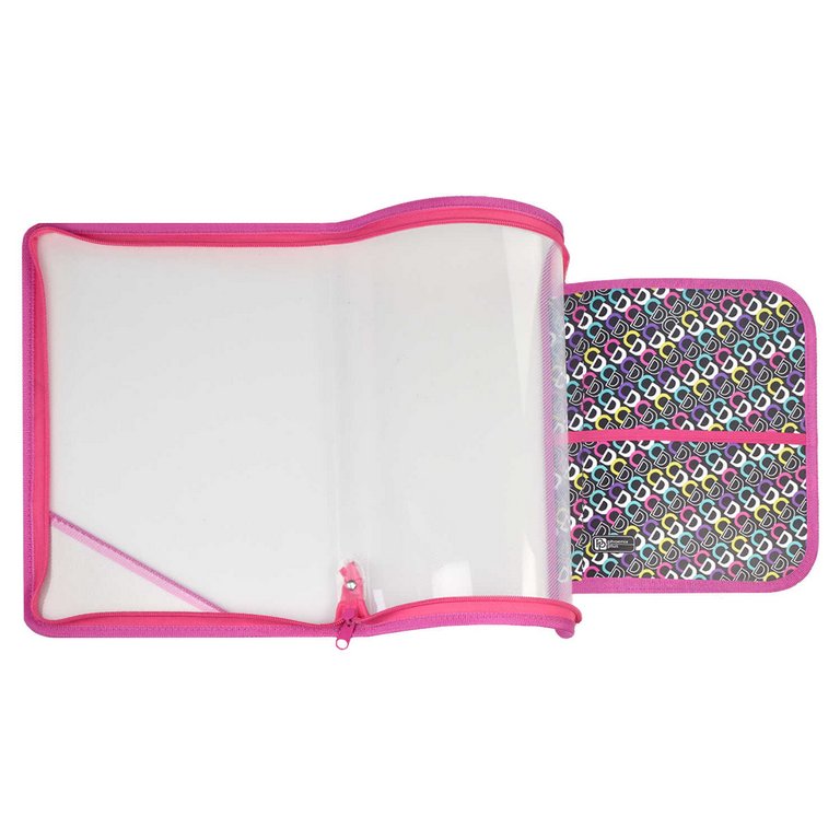 Папка для труда (А4) "СЛАДКИЕ КУКОЛКИ" молния, внутренний разделитель с держателями