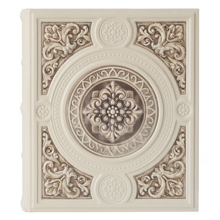 Фотоальбом магнитные листы 40шт, 28*32см, обложка из нат. кожи Макей "Барокко"