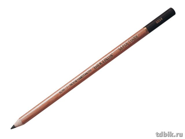 Сепия коричневая светлая (карандаш) L=175мм, D=7,5мм KOH-I-NOOR Gioconda