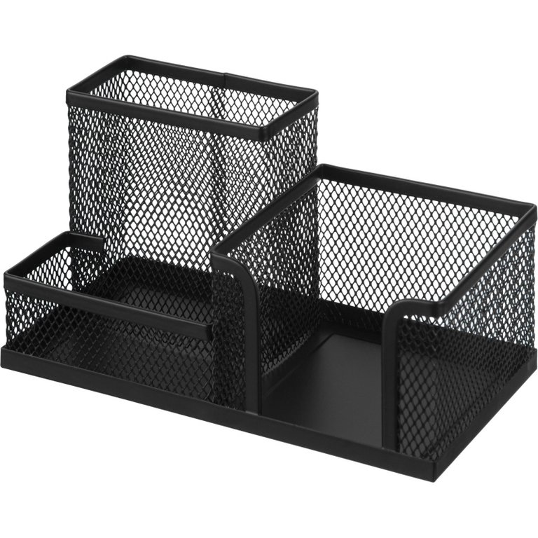 Подставка наст д/канц. принадлеж. металл, Attache 185x93x102 мм метал. 3 отд чёрная