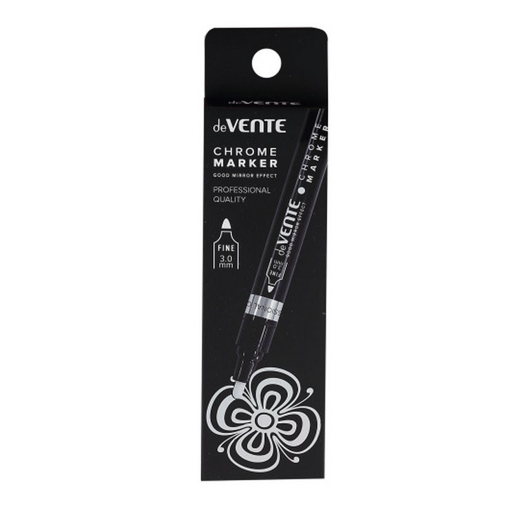 Маркер зеркальный 3 мм deVENTE "Chrome" перманентный, зеркальный хром