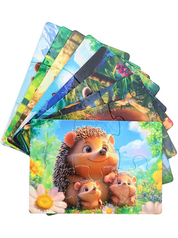 Пазлы MAXI  54 дет. 9 в 1 "Лесные животные" Рыжий КОТ