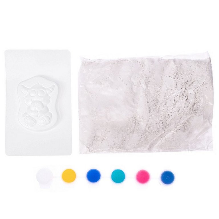 Набор для изготовления барельефа "Монстрик сладкоежка" формы, гипс акварельные краски 5+ LORI