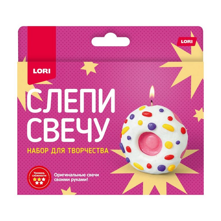 Набор для изготовления свечей восковых "Пончик" LORI