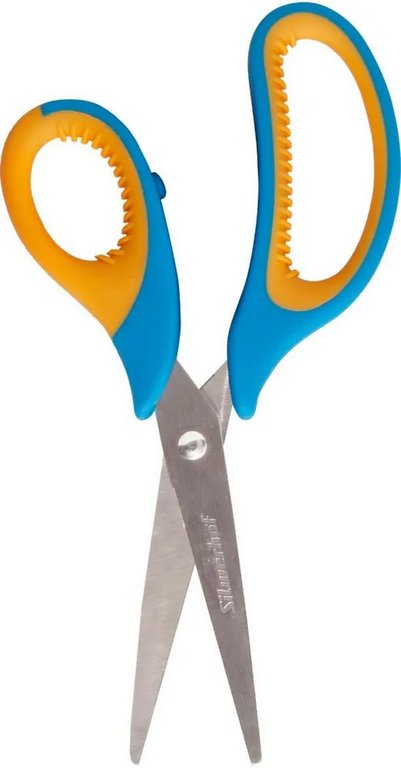 Ножницы 190 мм пластмас. эргоном. рукоятка с резиновыми вставками Silwerhof Mode