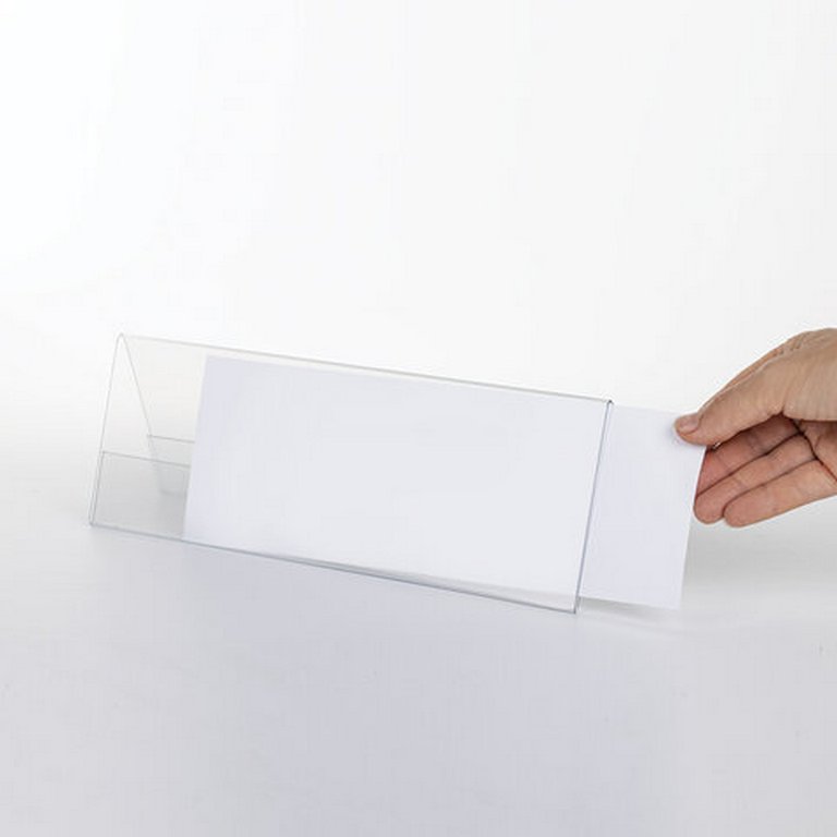 Подставка инф. настольная 300*100мм гориз. двухстор. акрил BRAUBERG