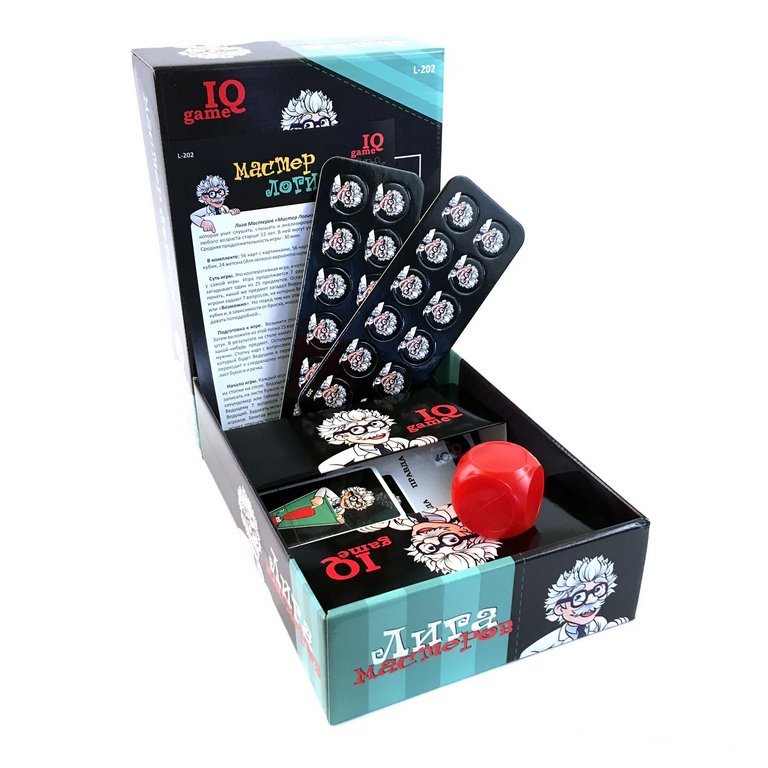 Игра настольная  12+ "Лига мастеров. Мастер логики" (3-8 игроков, 20-30 мин) PLAY LAND