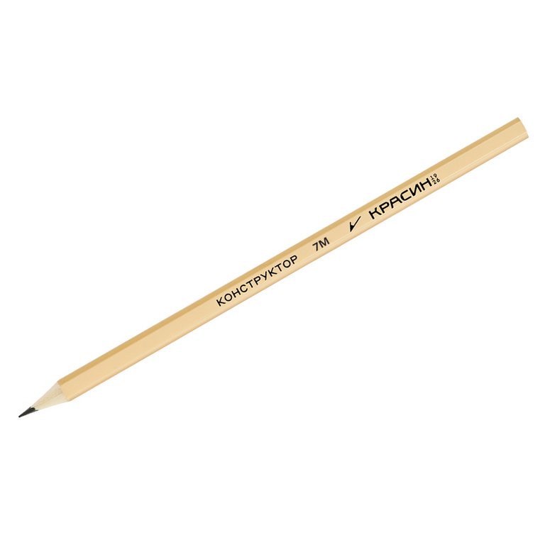 Карандаш ч/г  7В Красин "Конструктор"