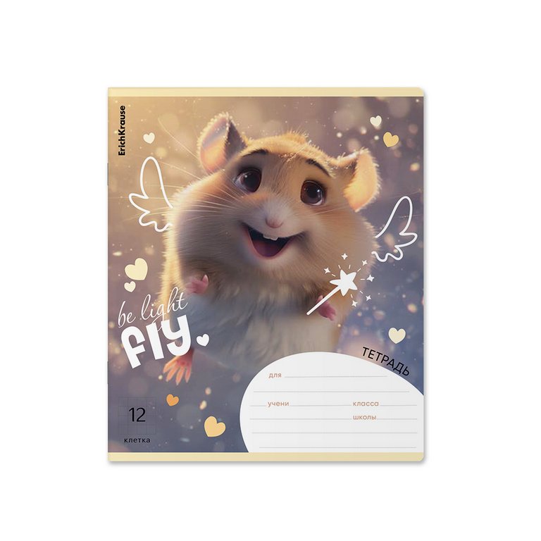 Тетрадь 12 лист кл. А5+ "Fluffy" 5 видов