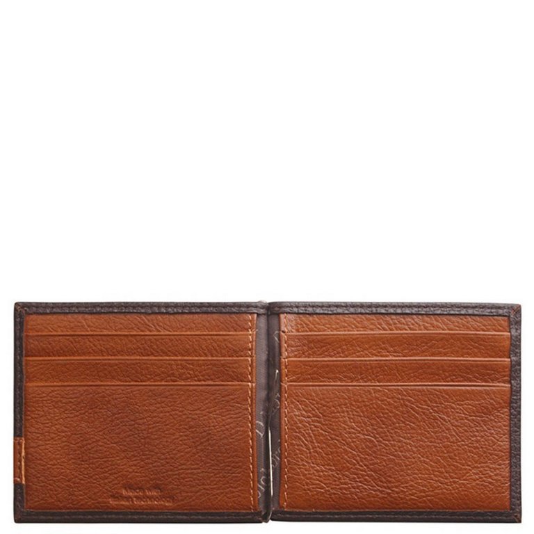 Зажим для денег D.Morelli "Вестерн" нат.кожа,  коричневый