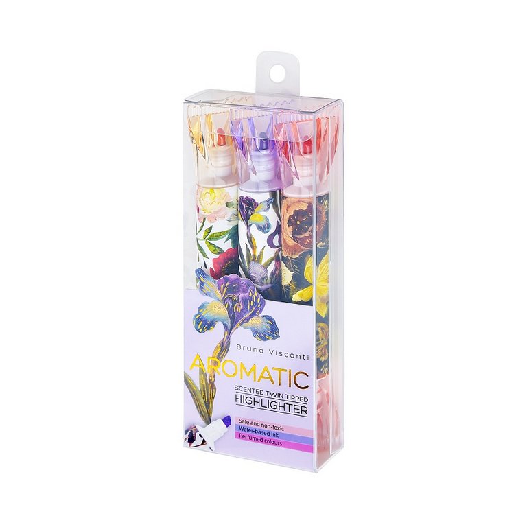 Набор текст-маркеров  3 шт  Bruno Visconti "Flora" с запахом