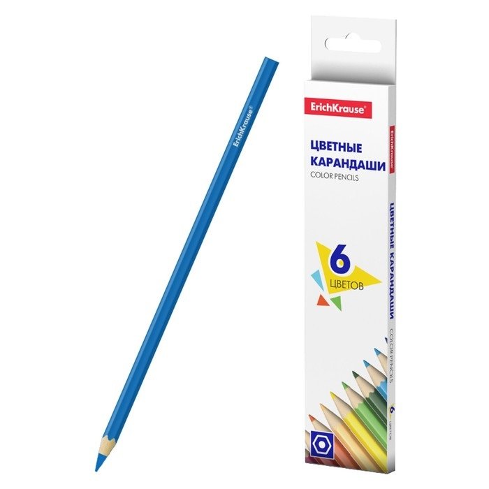 Набор карандашей   6 цв. ErichKrause Basic