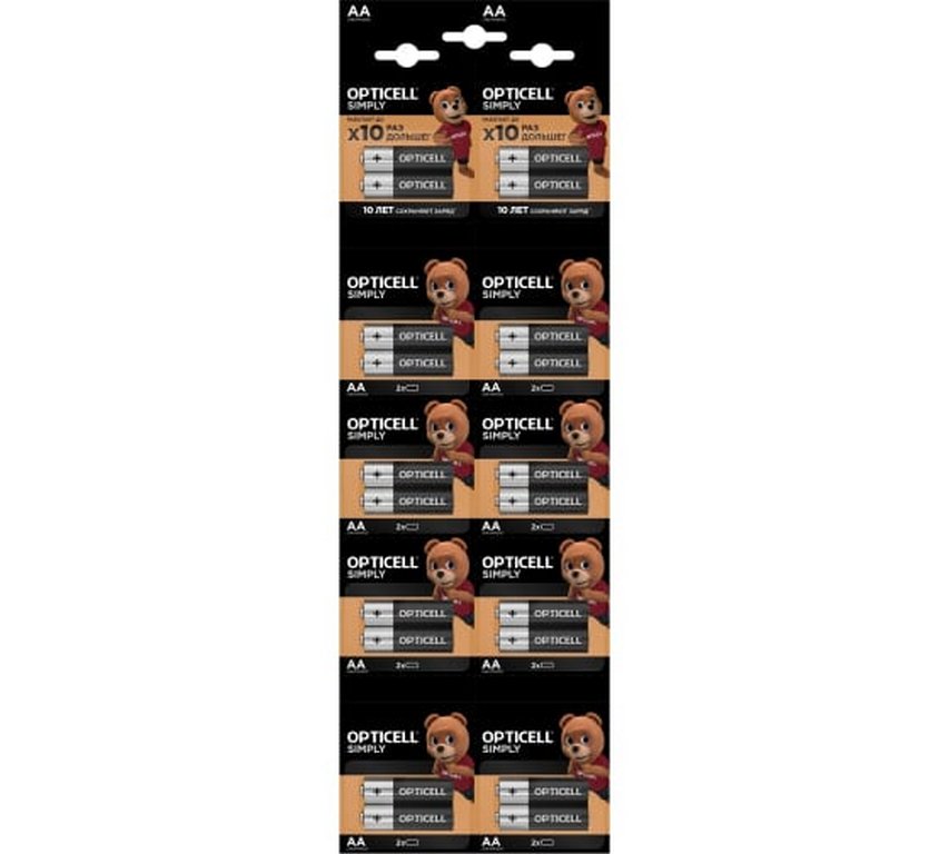 Батарейка щелочная LR-06 АА OPTICELL Simply