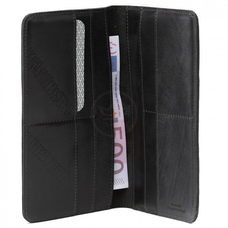 Портмоне D.Morelli мужское "Фердинанд"  с монетником, нат.кожа, цв. черный