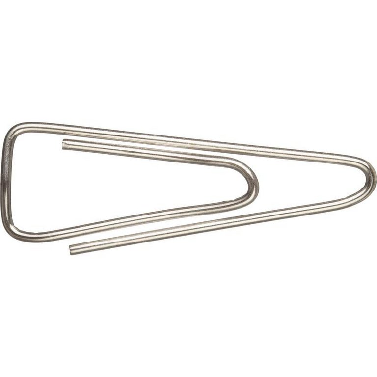 Скрепки 25 мм 100 шт/уп никелированные треугольные с загнут. краем "Attache"