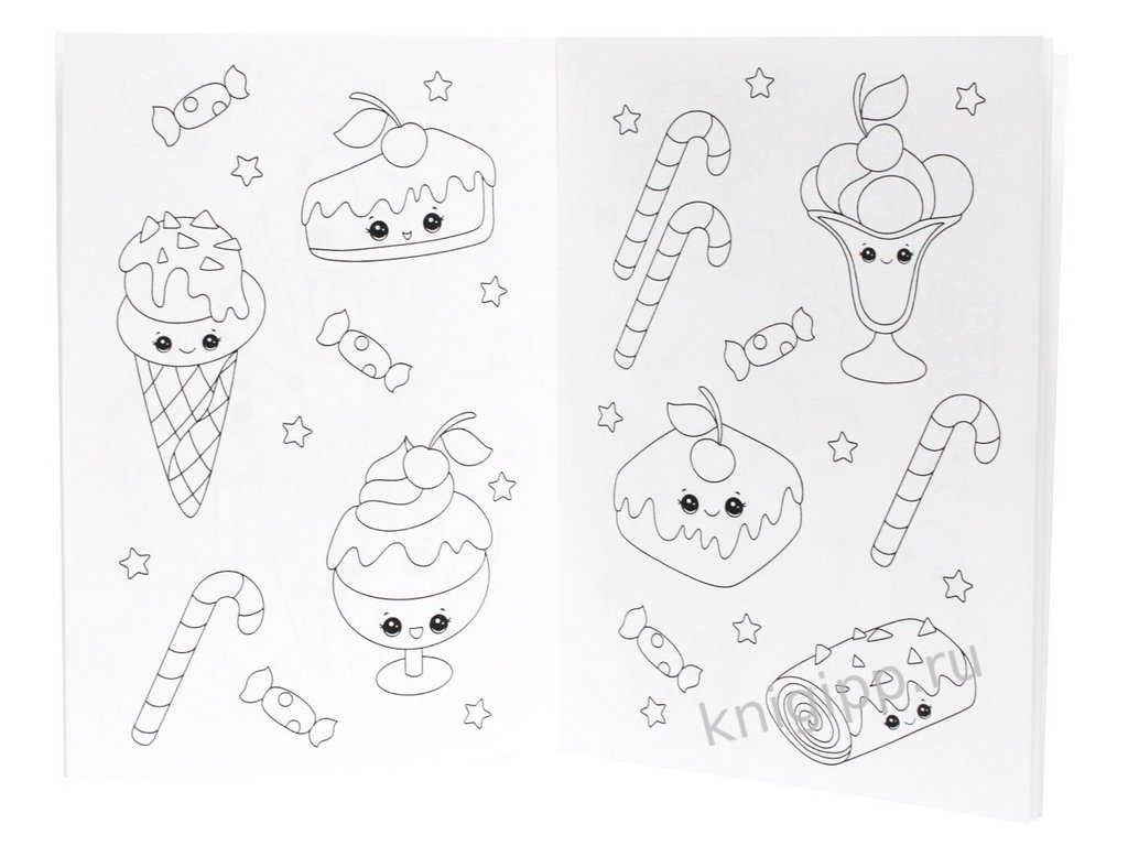 Раскраска А4 "Вкусняшки" 16 стр ПРОФ-пресс