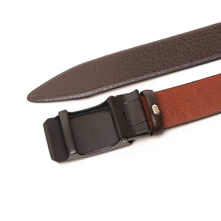 Ремень FABRETTI мужской, натуральная кожа, размер 125, коричневый