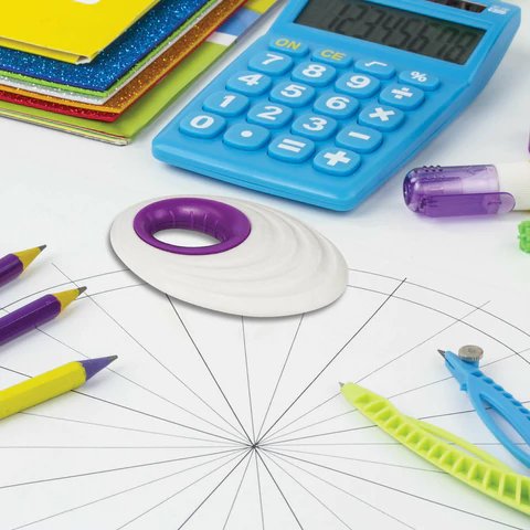 Ластик Brauberg "Fruity" 65х40х13 мм, пластиковый держатель, белый