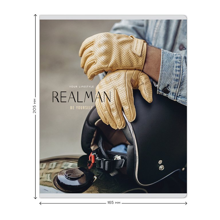 Тетрадь 48 лист кл. А5 на скрепке Greenwich Line "Realman", глянцевая ламинация, 70г/м2