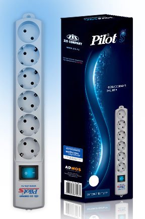 Сетевой фильтр Pilot S 3м (6 розеток) белый