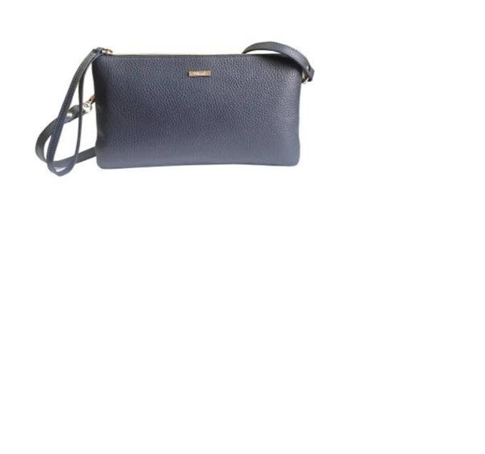 Сумка женская-клатч  D.Morelli , нат. кожа, фл.синий
