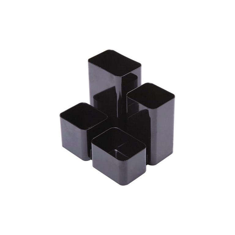 Подставка наст д/канц. принадлеж. Стамм "Юниор" 4 отд. черная