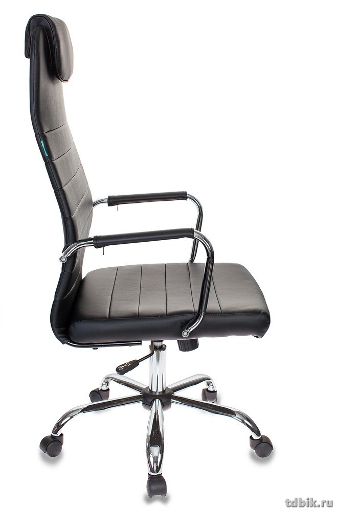 Кресло руководителя Бюрократ KB-9/ECO (искусственная кожа крестовина хром, цв. черный)