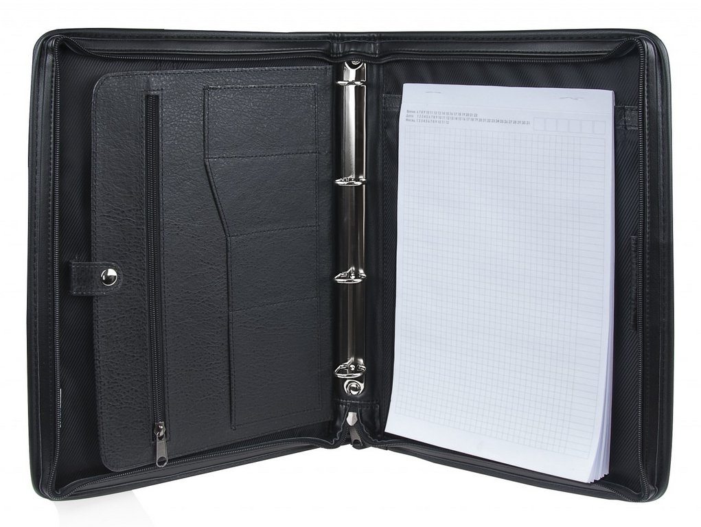 Папка "Alliance" кож.зам., черная