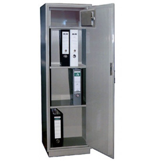 Шкаф бухгалтерский метал. 1 секция (1300х420х350 мм) 2 полки, трейзер