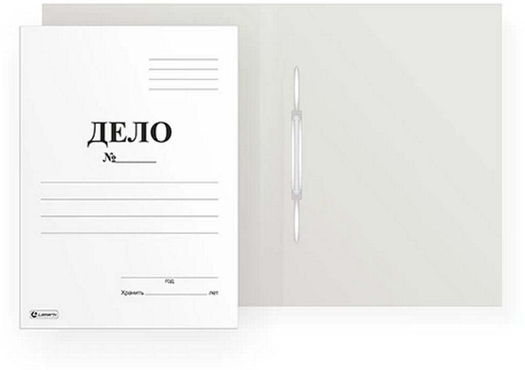 Папка-скоросшиватель Дело картон 400 г/м2 мелован.