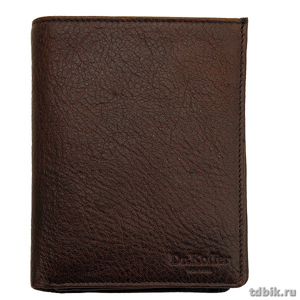 Портмоне Dr.Koffer 13*10,5см, нат. кожа, коричневый