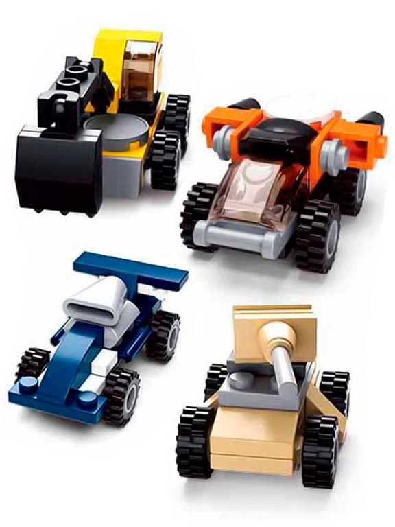 Конструктор пластиковый   АССОРТИ "Транспорт" (12 дет.) Sluban