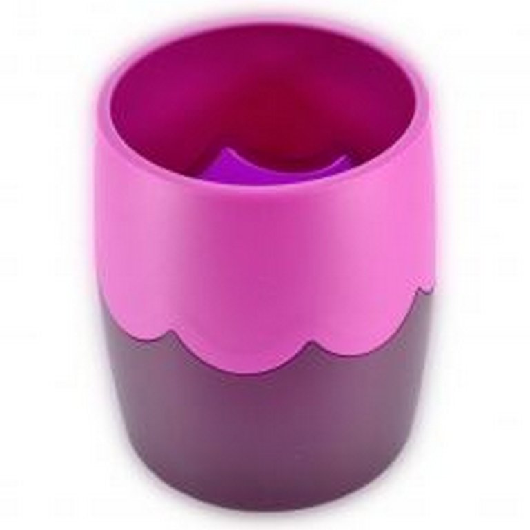 Подставка для ручек "Двухцветная" фиолетовый-сиреневый Стамм