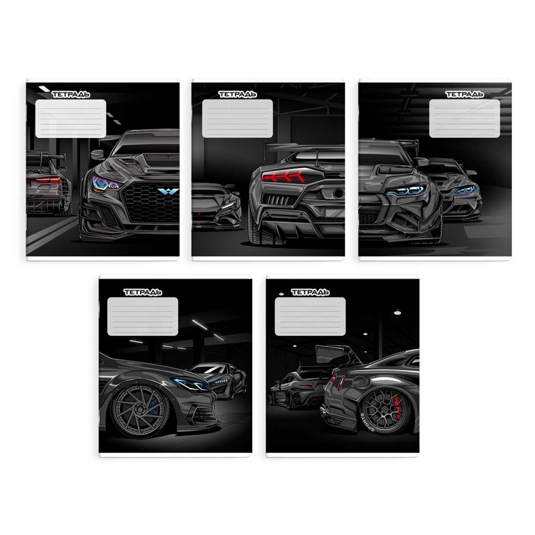 Тетрадь 18 лист кл. А5+ "Тачки" ассорти