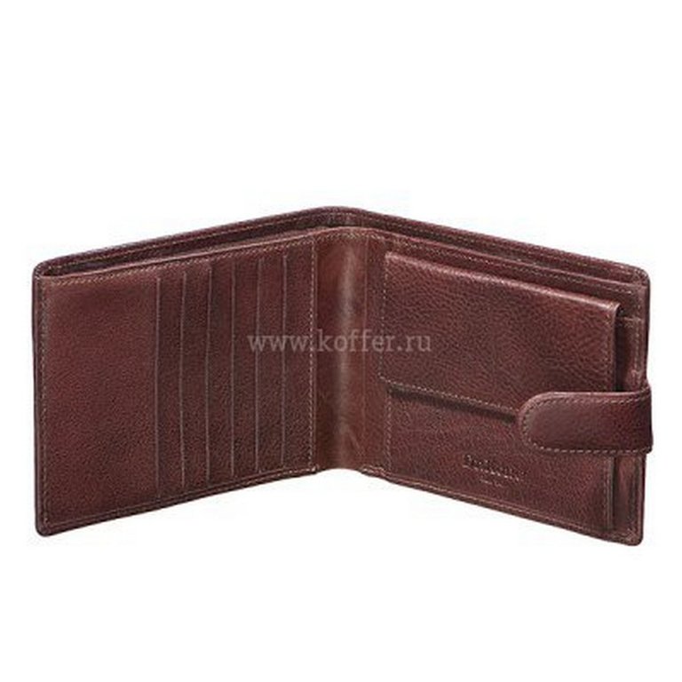 Портмоне Dr.Koffer 10,5*14см, нат. кожа, цв.коричневый