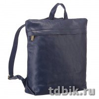 Рюкзак женский Dr.Koffer 32X38X15 см, нат.кожа, синий