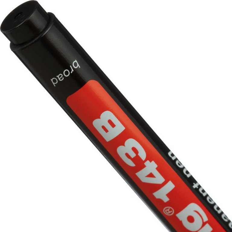 Маркер для прозрачных пленок 1-3мм Edding 143 перманентный черный