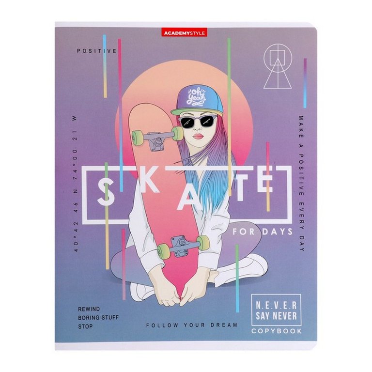 Тетрадь 48 лист кл. А5 на скрепке "На спорте"