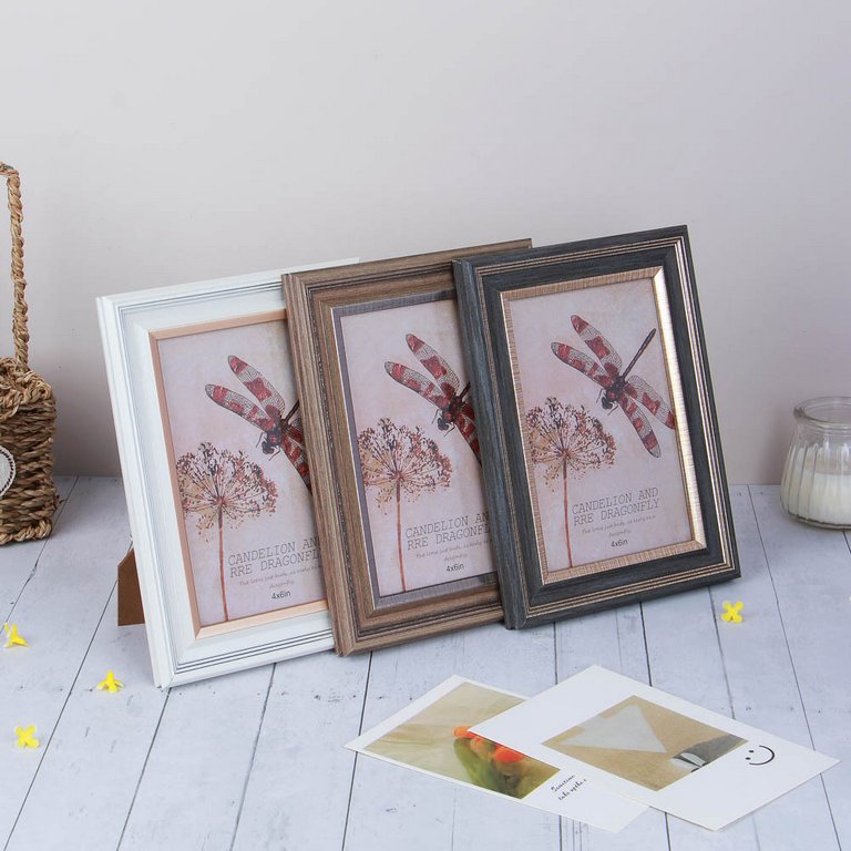 Рамка для фотографий 10*15 см пластик, цв. ассорти