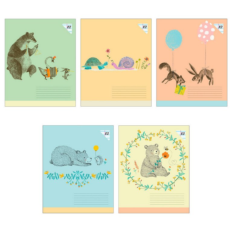 Тетрадь 12 лист лин. А5 "Hallmark"