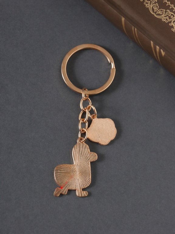 Брелок "Утка и яйцо" 9 см (металл, эмаль)